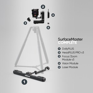 Edelkrone - Edelkrone SurfaceMaster Bundle DollyPLUS ve HeadPLUS Zemin Hareketli Takip Sistemi (HeadPLUS PRO - Complete)