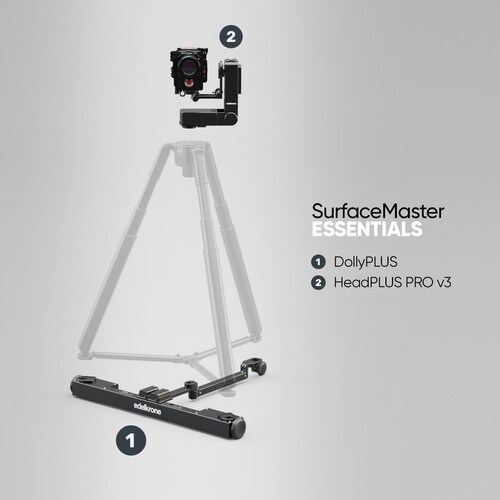 Edelkrone SurfaceMaster Bundle DollyPLUS ve HeadPLUS Zemin Hareketli Takip Sistemi (HeadPLUS PRO - Essentials)