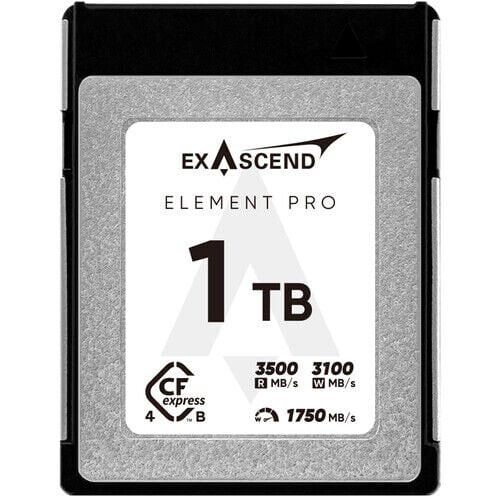 Exascend 1TB Element Pro CFexpress 4.0 Type B Hafıza Kartı 3500Mbs okuma / 3100Mbs yazma