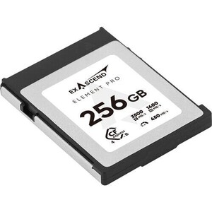 Exascend 256GB Element Pro CFexpress 4.0 Type B Hafıza Kartı 3500 Mb/S Okuma - 1400 Mb/s Yazma Hızı - Thumbnail