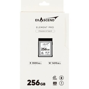 Exascend 256GB Element Pro CFexpress 4.0 Type B Hafıza Kartı 3500 Mb/S Okuma - 1400 Mb/s Yazma Hızı - Thumbnail