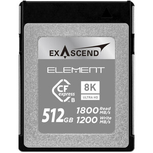 ExAscend - ExAscend 512GB Element Series CFexpress Type B Hafıza Kartı ExAscend - ExAscend 512GB Element Series CFexpress Type B Hafıza Kartı