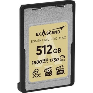 Exascend 512GB Essential Pro Max CFexpress 4.0 Type A Hafıza kartı / 1800 MB/S Okuma Yazma VPG800(Kopya) - Thumbnail