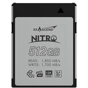 ExAscend - ExAscend 512GB Nitro CFexpress Type B Hafıza Kartı ExAscend - ExAscend 512GB Nitro CFexpress Type B Hafıza Kartı