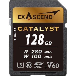 Exascend - Exascend Catalyst 128GB V60 UHS II SD 280Mb/S Read - 180Mb/S Write Hafıza Kartı