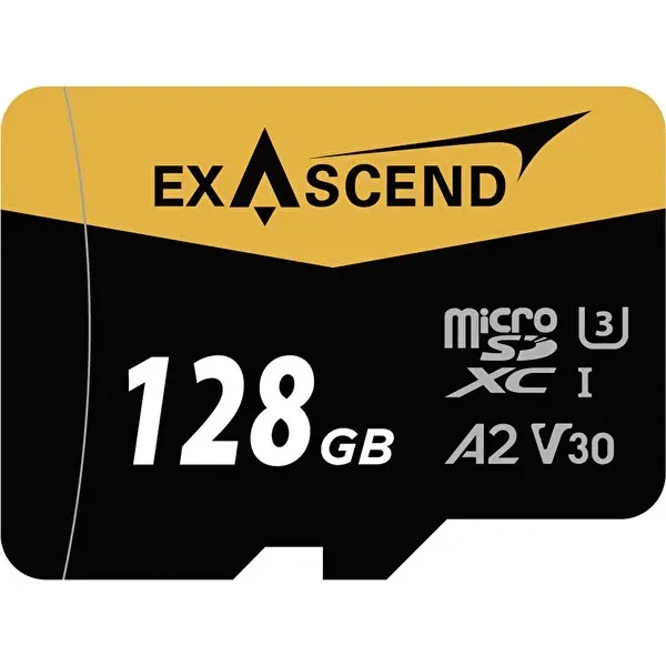 Exascend Catalyst microSD V30, A2 128GB, w/ adapter - 175MB/S Read -150MB/S Write - Thumbnail