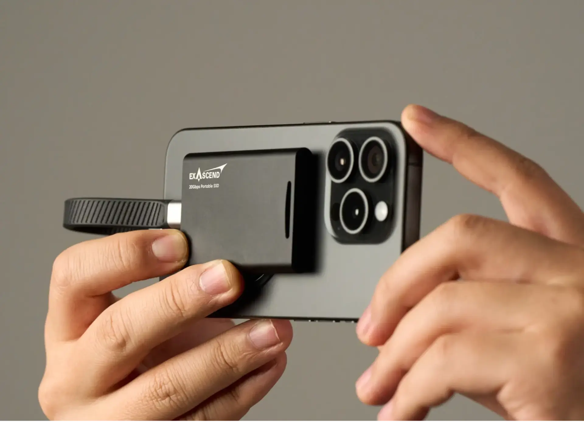 Exascend Element Portable SSD USB Type C 20Gb/s Black 4TB