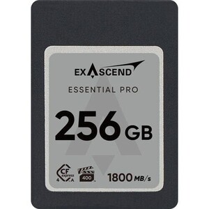 Exascend - Exascend Essential PRO 256GB CF Express 4.0 Type A YENİ - VPG400-certified - up to 1,800 MB/s read and 1,650 MB/s write