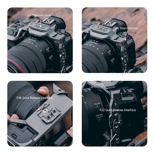 Falcam 2634 Canon EOS R5/R6 Quick Release Kamera Kafesi (F22/F38)