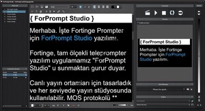 Fortinge - ForPrompt Studio Prompter Yazılımı