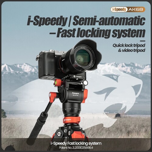 Fotopro AK68 Fluid Video Tripod