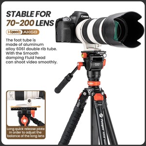 Fotopro AK68 Fluid Video Tripod - Thumbnail