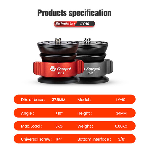 Fotopro LY-10 Mini Leveling Base