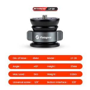 Fotopro LY-20 Mini Leveling Base - Thumbnail