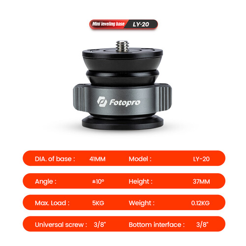 Fotopro LY-20 Mini Leveling Base