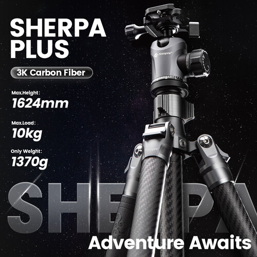 Fotopro Sherpa Plus Karbon Fiber Tripod