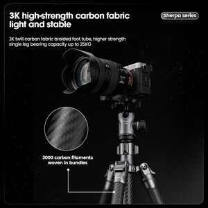 Fotopro Sherpa Plus Karbon Fiber Tripod - Thumbnail