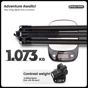 Fotopro Sherpa Plus Karbon Fiber Tripod - Thumbnail