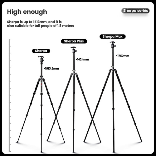 Fotopro Sherpa Plus Karbon Fiber Tripod