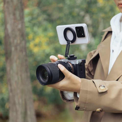 Fotopro SJ-91C Cold shoe Manyetik Bağlantılı Telefon Tutucu