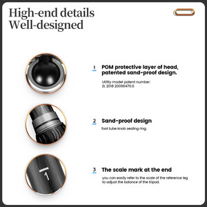 Fotopro T-Roc Plus Profesyonel Tripod - Thumbnail