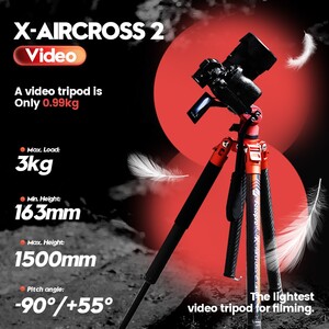 Fotopro X-Aircross 2 Video Tripod - Thumbnail