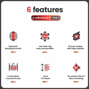 Fotopro X-Aircross 2 Video Tripod - Thumbnail