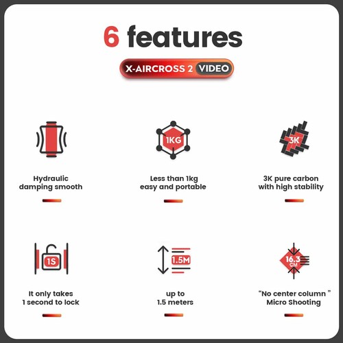 Fotopro X-Aircross 2 Video Tripod