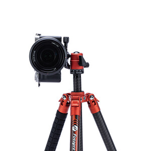 Fotopro X-Aircross 3 Karbon Fiber Video Tripodu (Turuncu) - Thumbnail