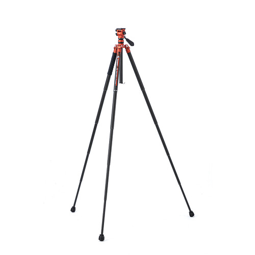 Fotopro X-Aircross 3 Karbon Fiber Video Tripodu (Turuncu)
