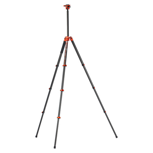 FOTOPRO X-AIRFLY Karbon Fiber Video Tripod (Turuncu)