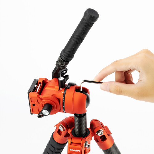 FOTOPRO X-AIRFLY Karbon Fiber Video Tripod (Turuncu)