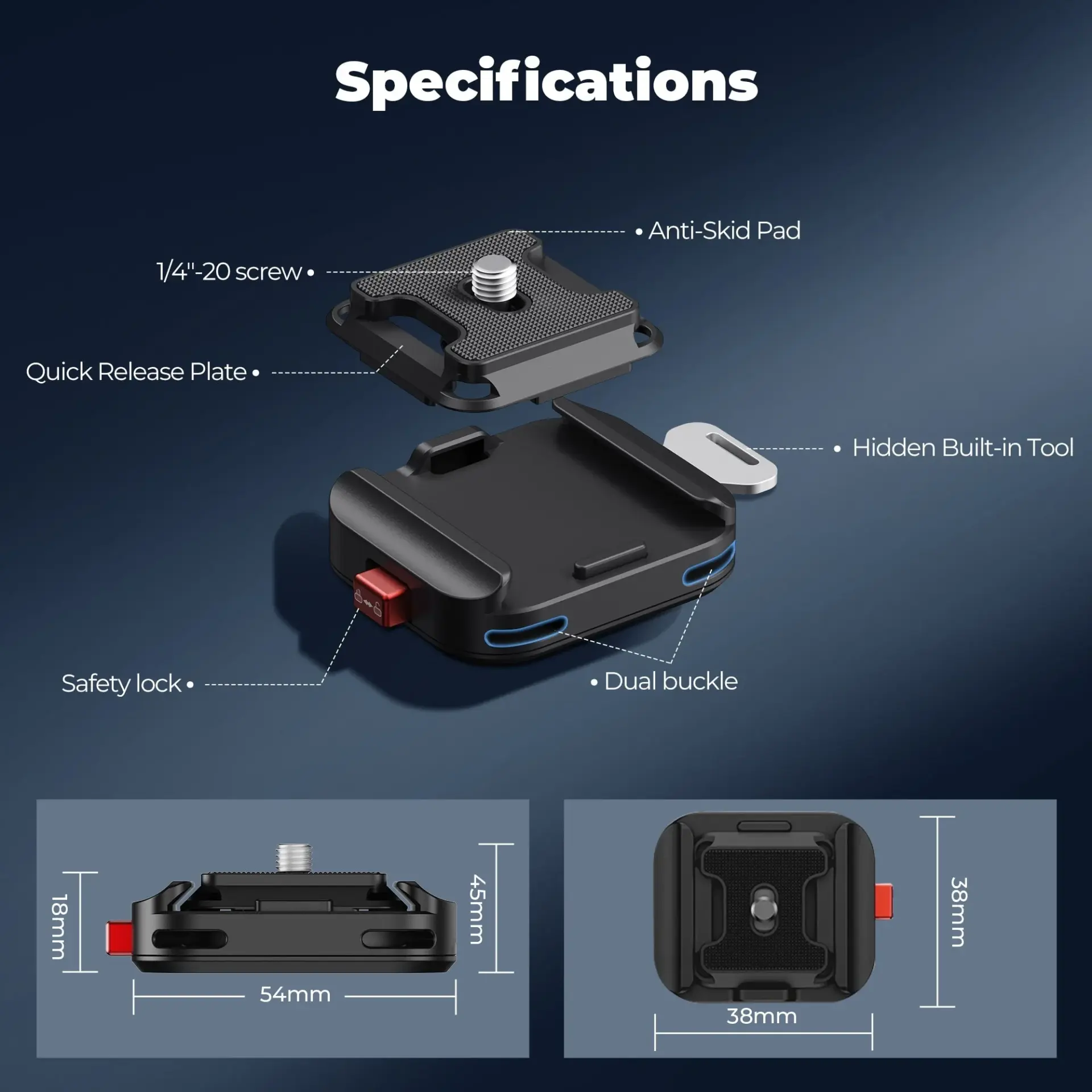 Freewell Camera Strap Quick Release Clamp - Thumbnail