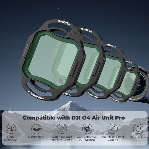Freewell DJI O4 Air Unit Pro Filters Standard Day 4 Pack