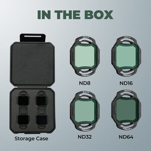 Freewell DJI O4 Air Unit Pro Filters Standard Day 4 Pack - Thumbnail