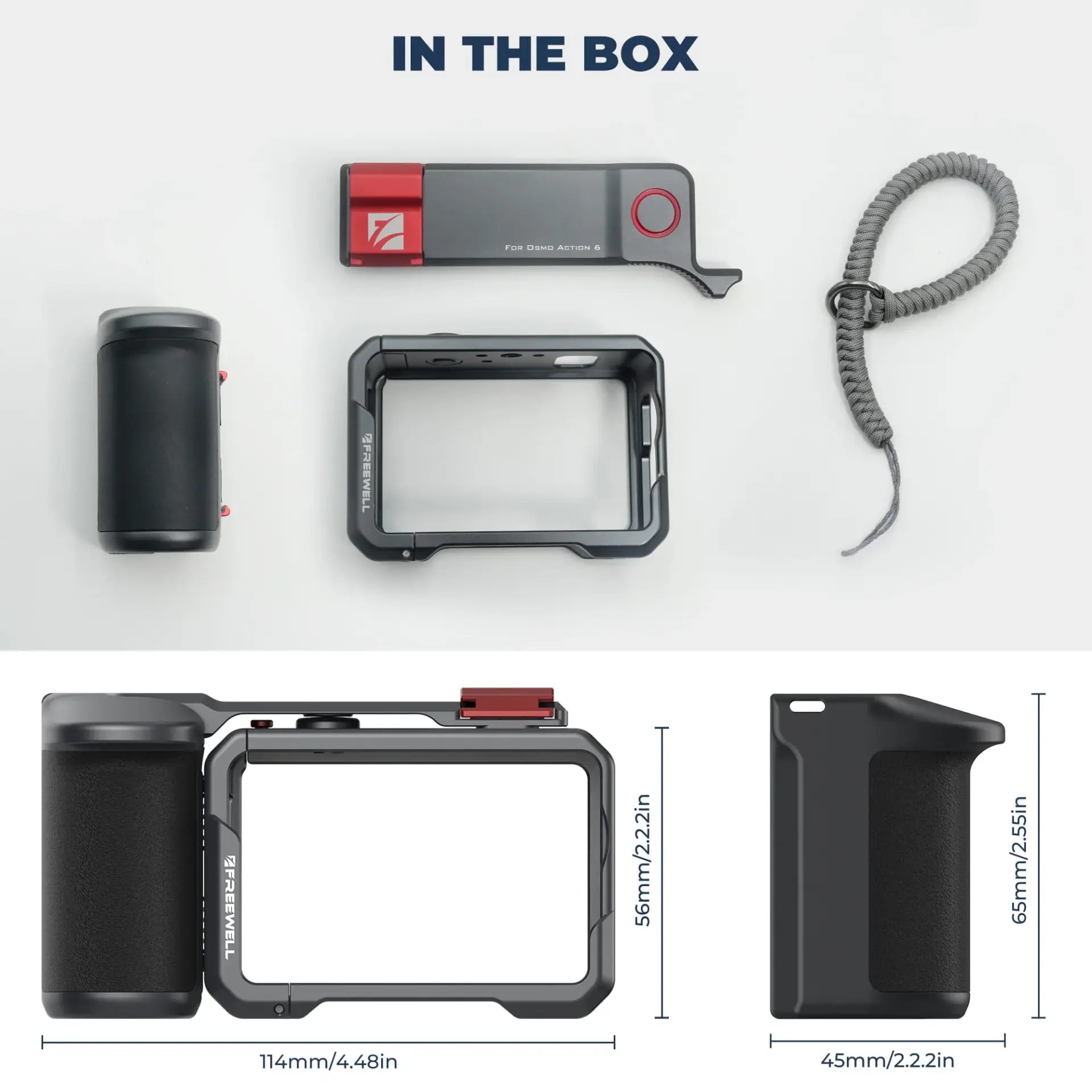 Freewell DJI Osmo Action 6 Creator Pro Cage