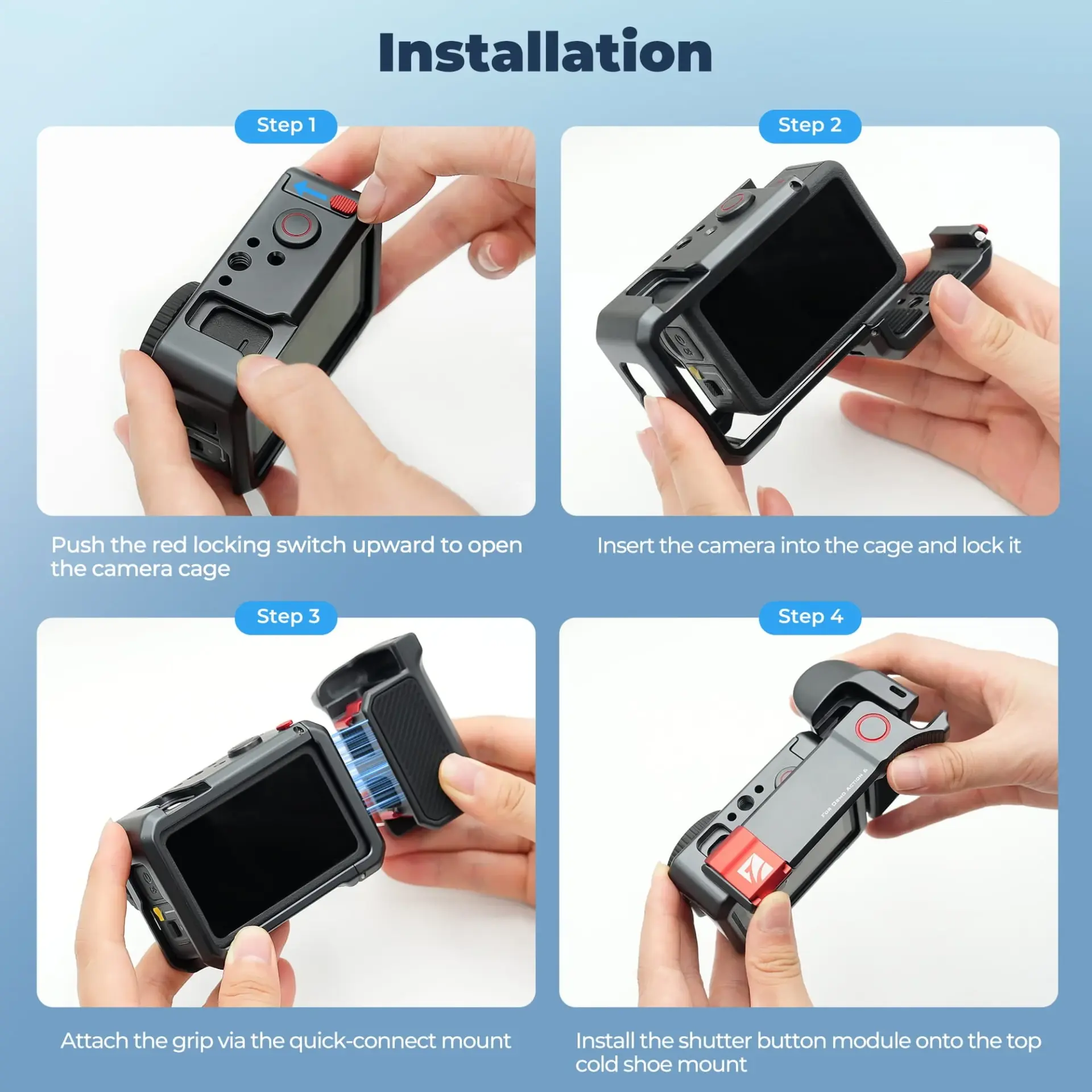 Freewell DJI Osmo Action 6 Creator Pro Cage - Thumbnail