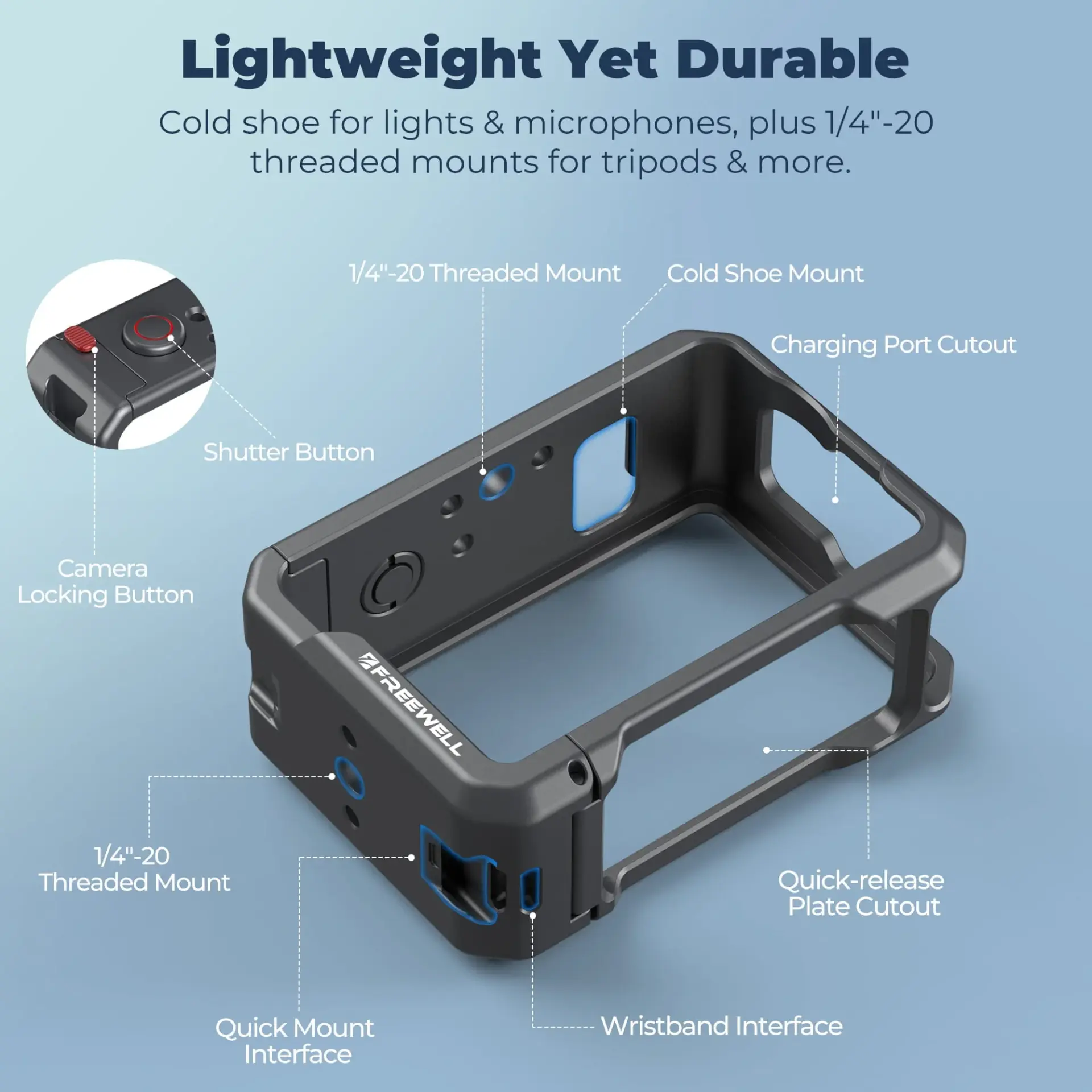 Freewell DJI Osmo Action 6 Creator Pro Cage - Thumbnail