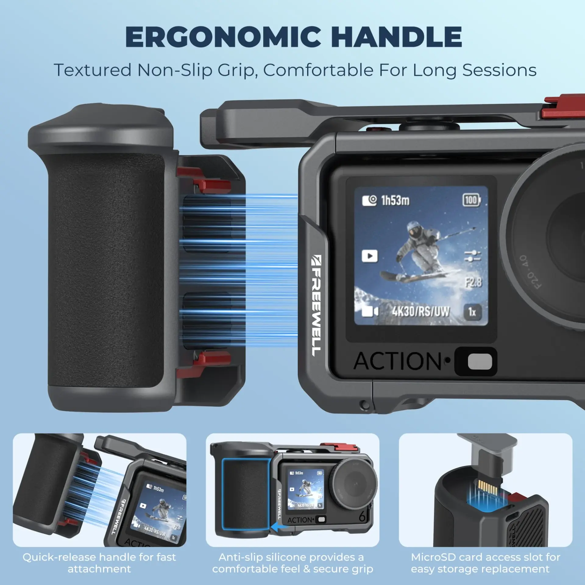 Freewell DJI Osmo Action 6 Creator Pro Cage
