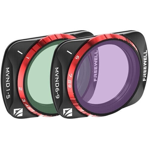 Freewell DJI Osmo Pocket 3 Mist VND Filters 2PACK VND1-5 STOP, VND6-9 STOP