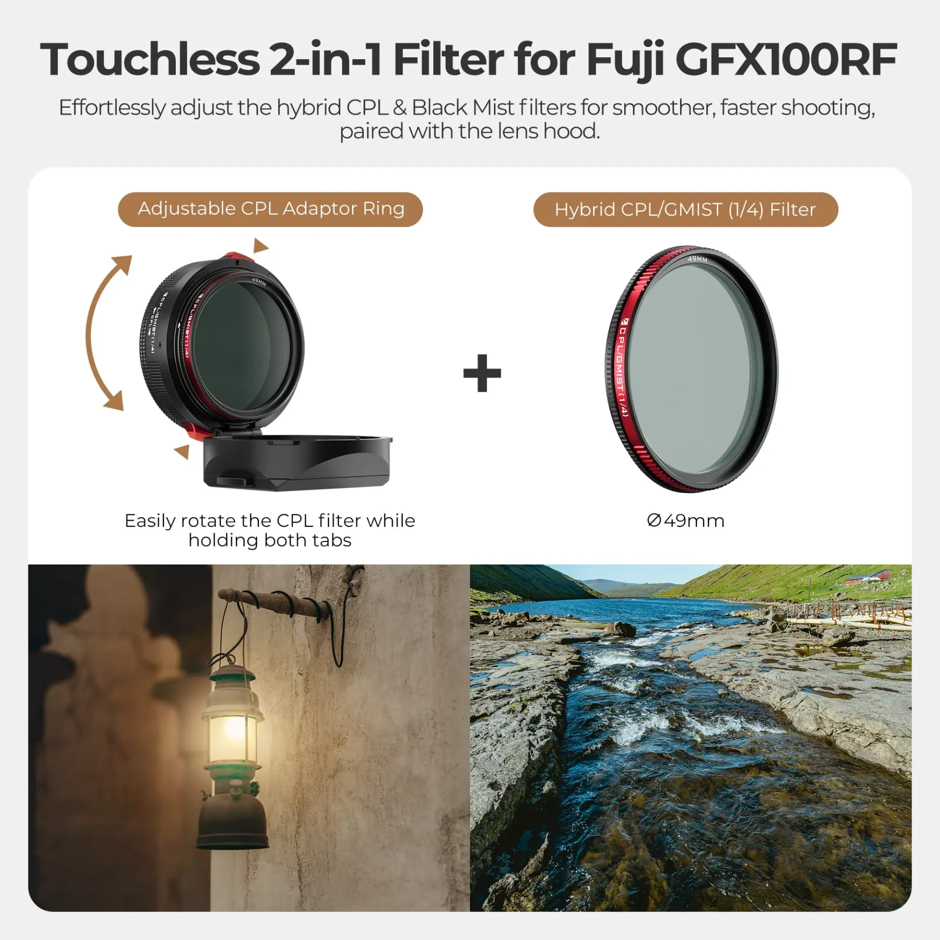 Freewell Fuji GFX100RF Real Lens Hood