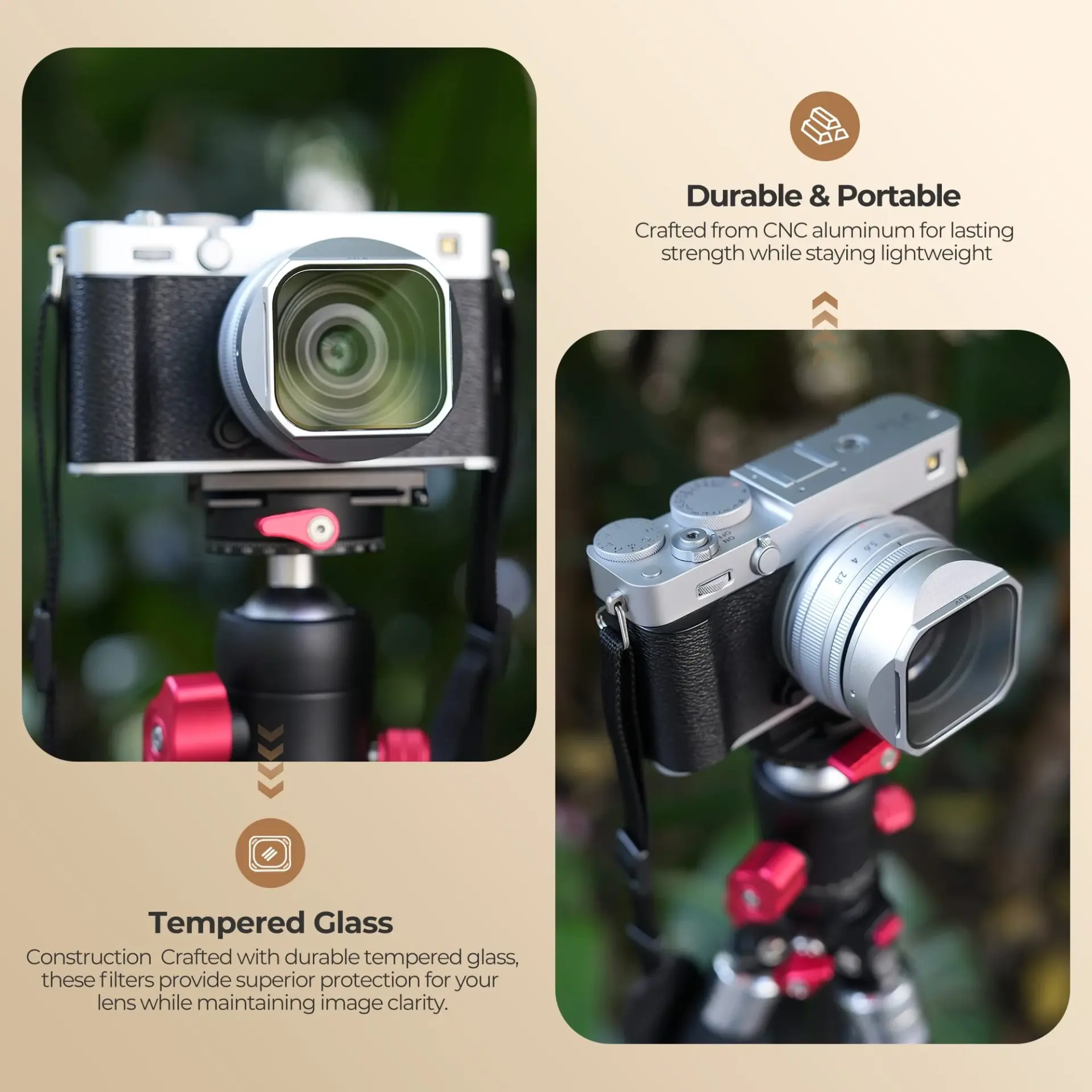 Freewell Fuji X-E5 Lens Hood (XF23mmF2.8) Gri - Thumbnail
