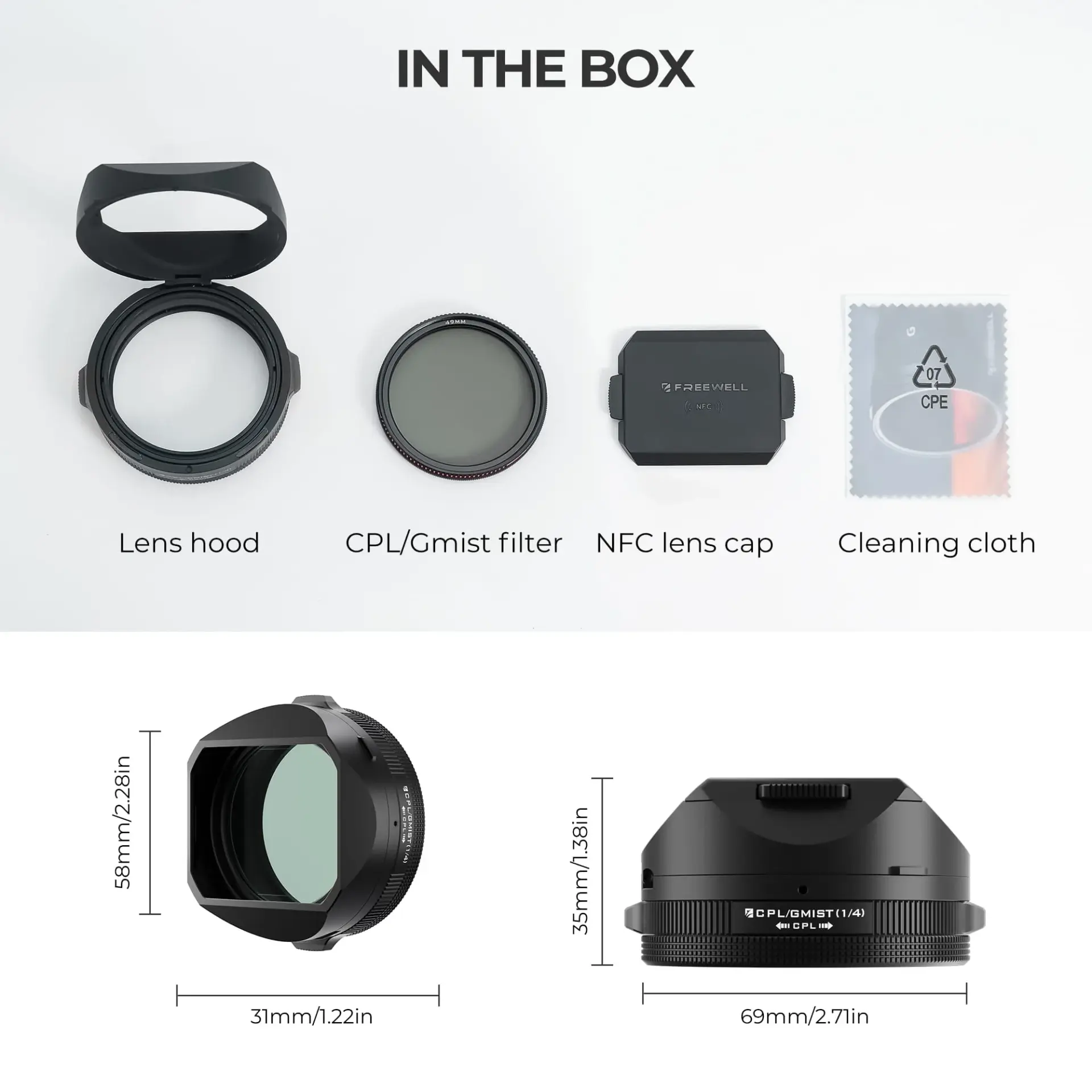 Freewell Fuji X100VI Real Lens Hood