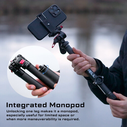 Freewell FW-T1 Carbon Fiber Real Travel Tripod