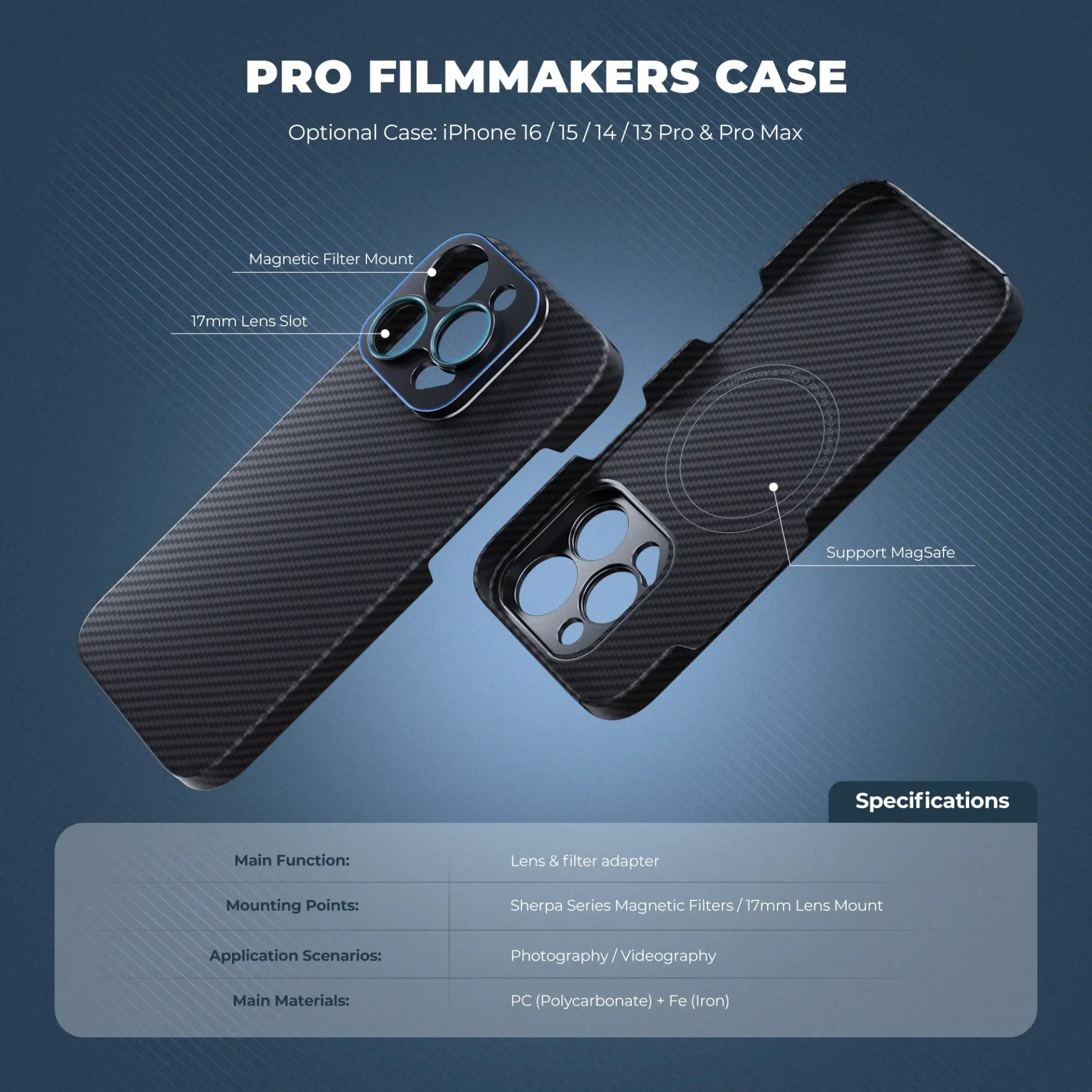 Freewell iPhone 16 Pro Max Filmmaker Case