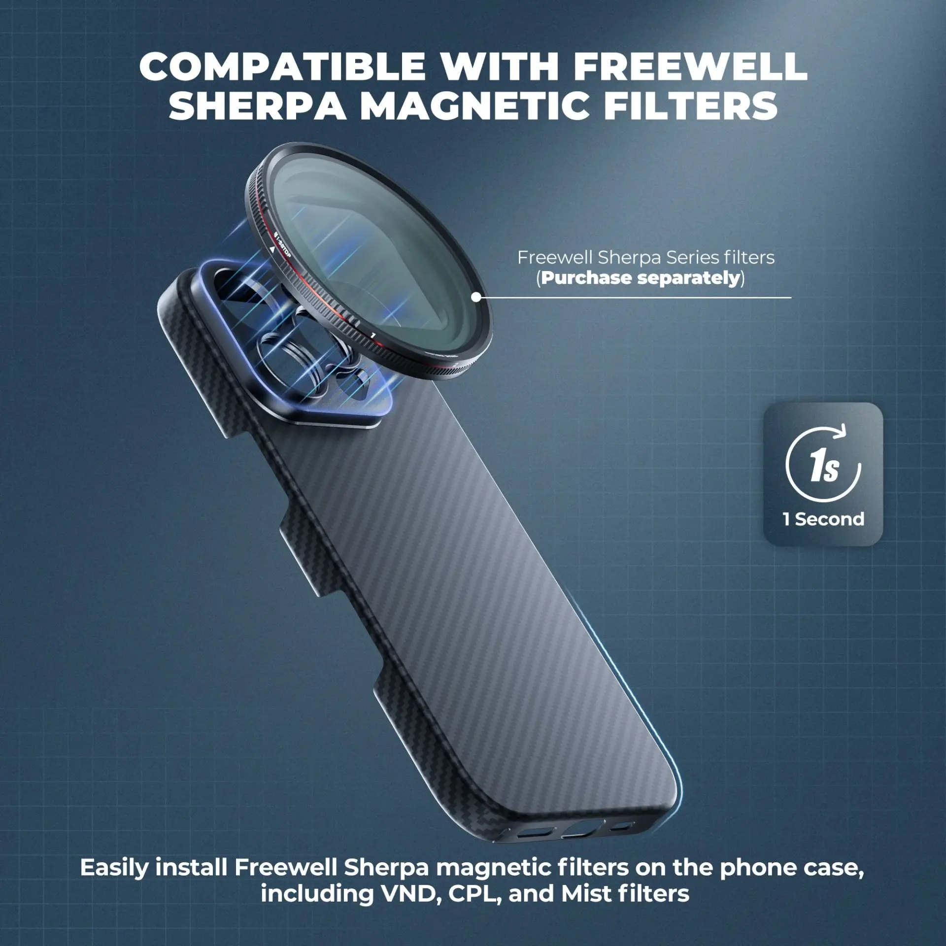 Freewell - Freewell Pro Filmmaker iPhone Case IPHONE 16 PRO MAX - 17MM MOUNT (1)