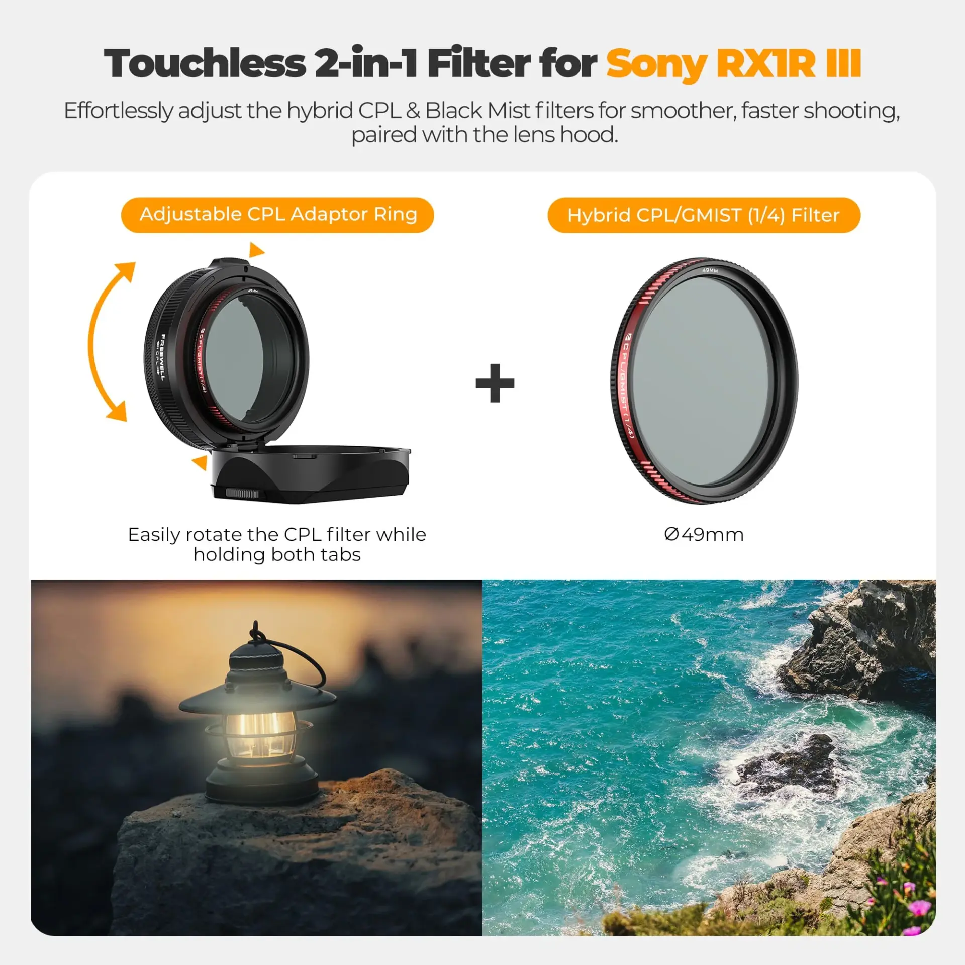 Freewell - Freewell Sony RX1R III The Real Lens Hood (1)