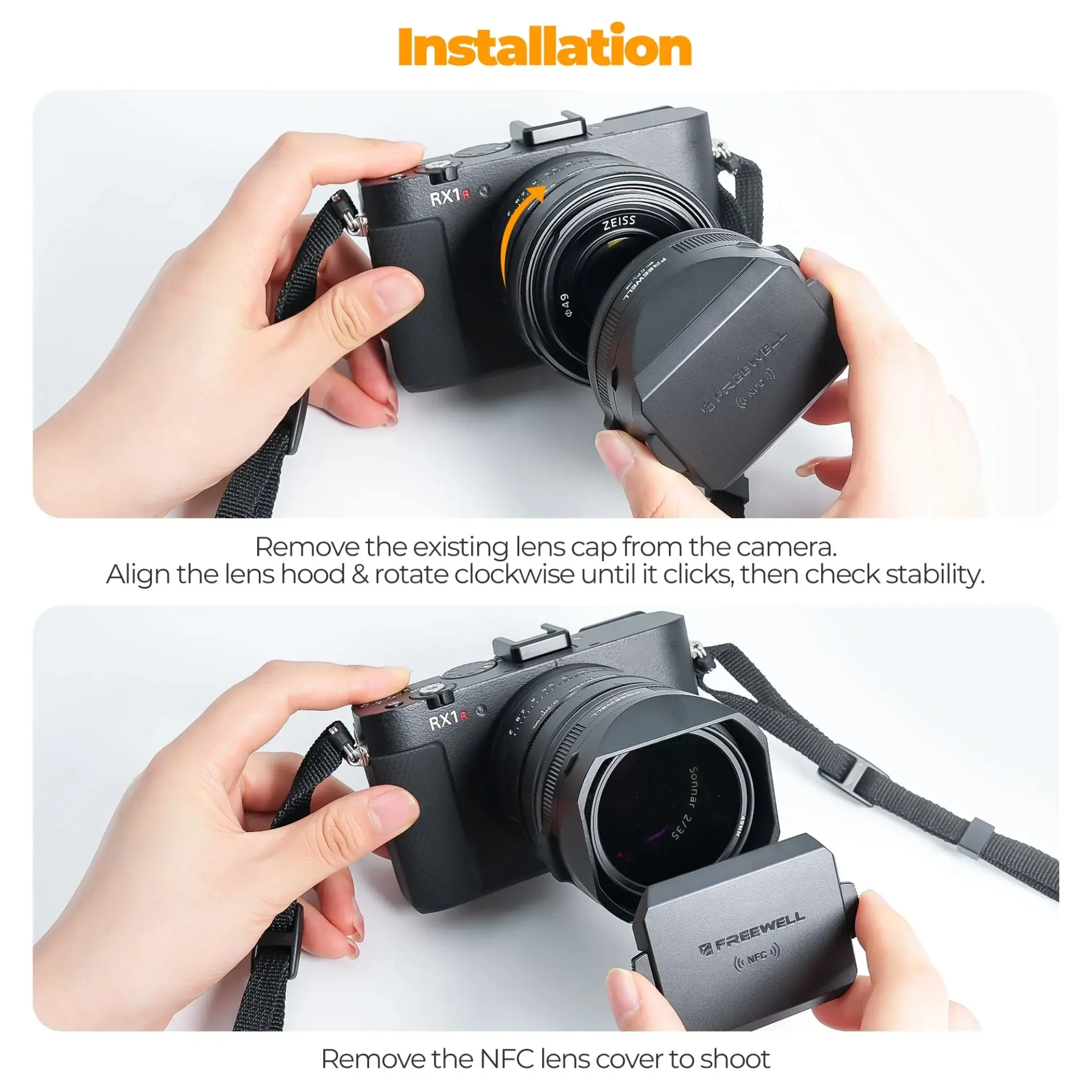 Freewell Sony RX1R III The Real Lens Hood - Thumbnail