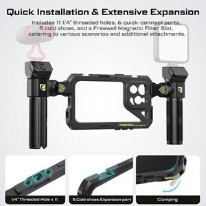 Genius Smartphone Rig Cage for iPhone 15 Pro Max - Thumbnail