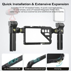 Genius Smartphone Rig Cage for Samsung S24 Ultra - Thumbnail